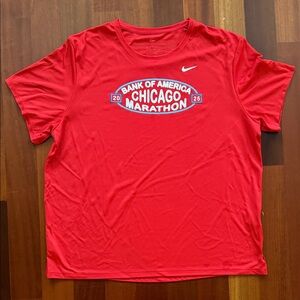 Nike Red Chicago Marathon Short Sleeve Tee